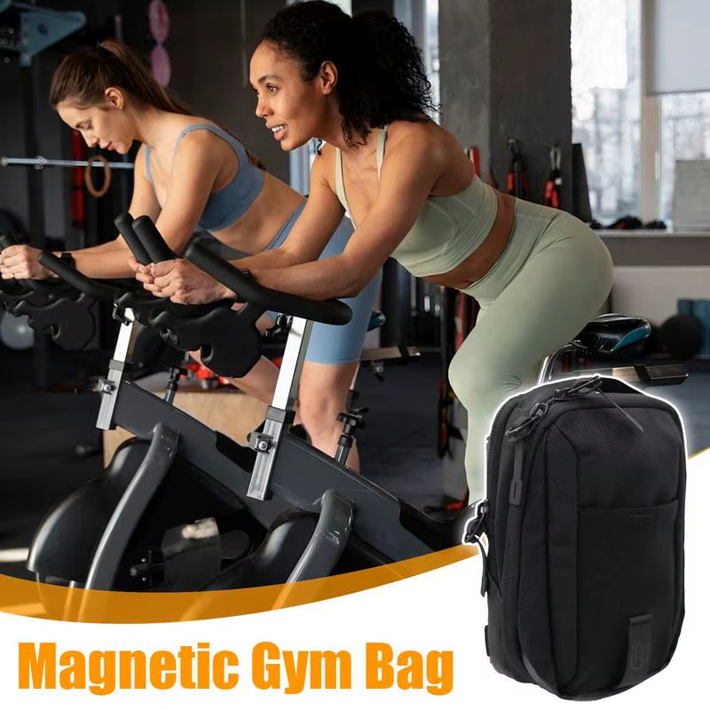 Magnetic GYM Phone Sling Bag for Men Women GYM Floor Organizer Sport Chest Crossbody Handle Pouch for Cards, Wallet, and Keys