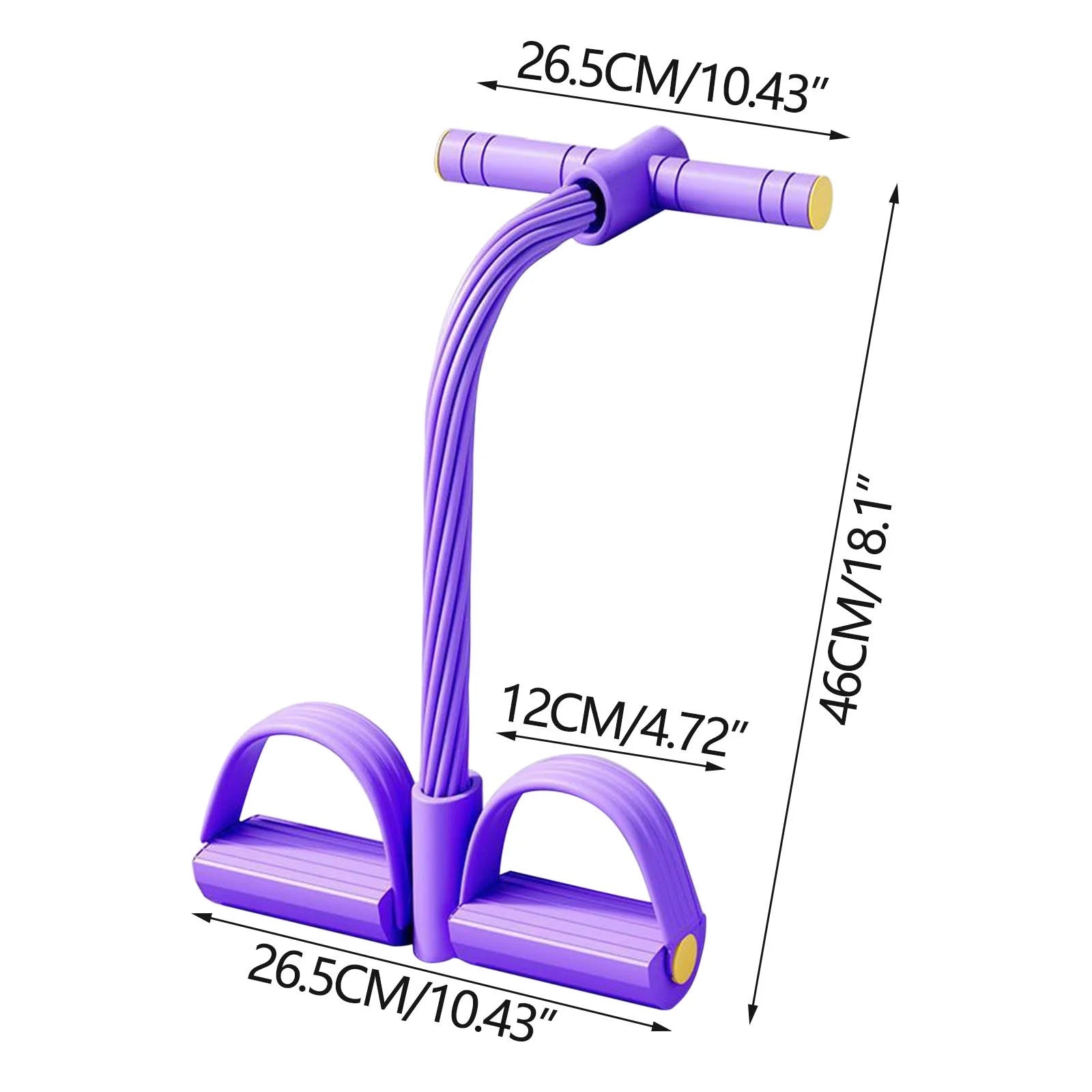 Multifunctional Fitness Resistance Belt for Core Strength &amp; Pelvic Health - 10-Tube Pedal Ankle Joint Tractor, Non-Slip Grip, Home &amp; Office Workout, Sit up Leg Stretching Rope Exercise Belt