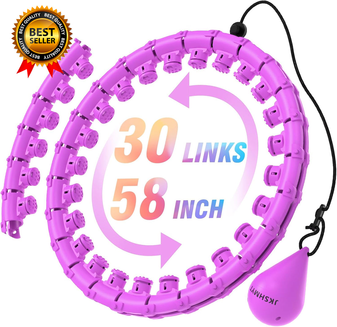 Weighted Hula Circle Hoops for Adults Weight Loss Infinity Fit Hoop plus Size