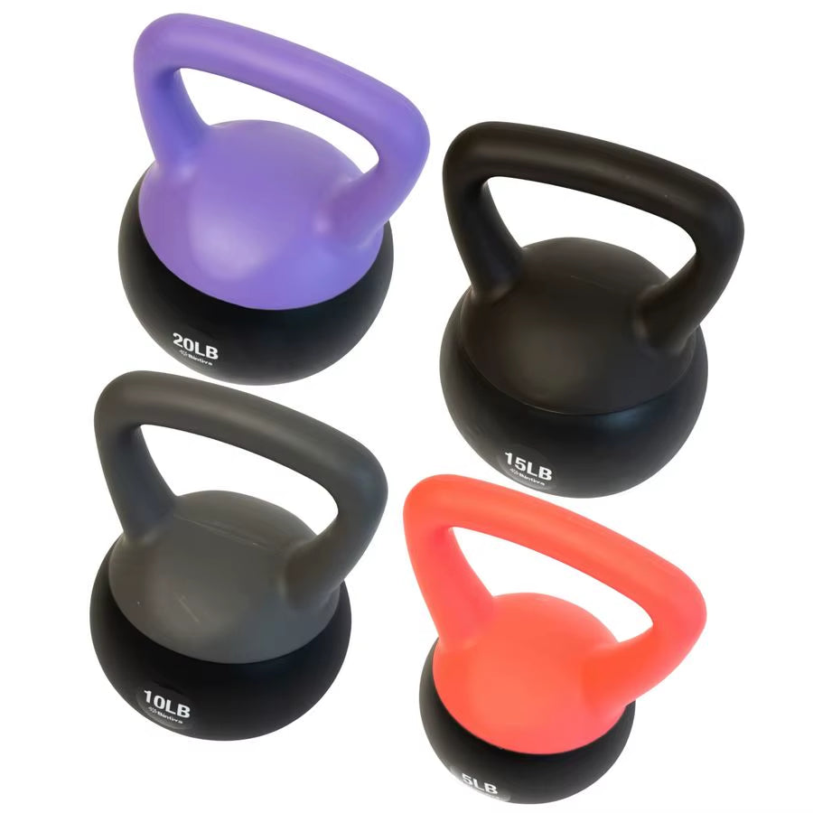 Soft Kettlebells Sea and Iron Sand Filled Weights for Women and Men Color Coded Kettle Bell Sets Customizable